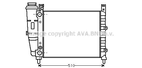 AVA QUALITY COOLING Радиатор, охлаждение двигателя FT2044